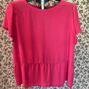 LOFT Vibrant Pink Blouse